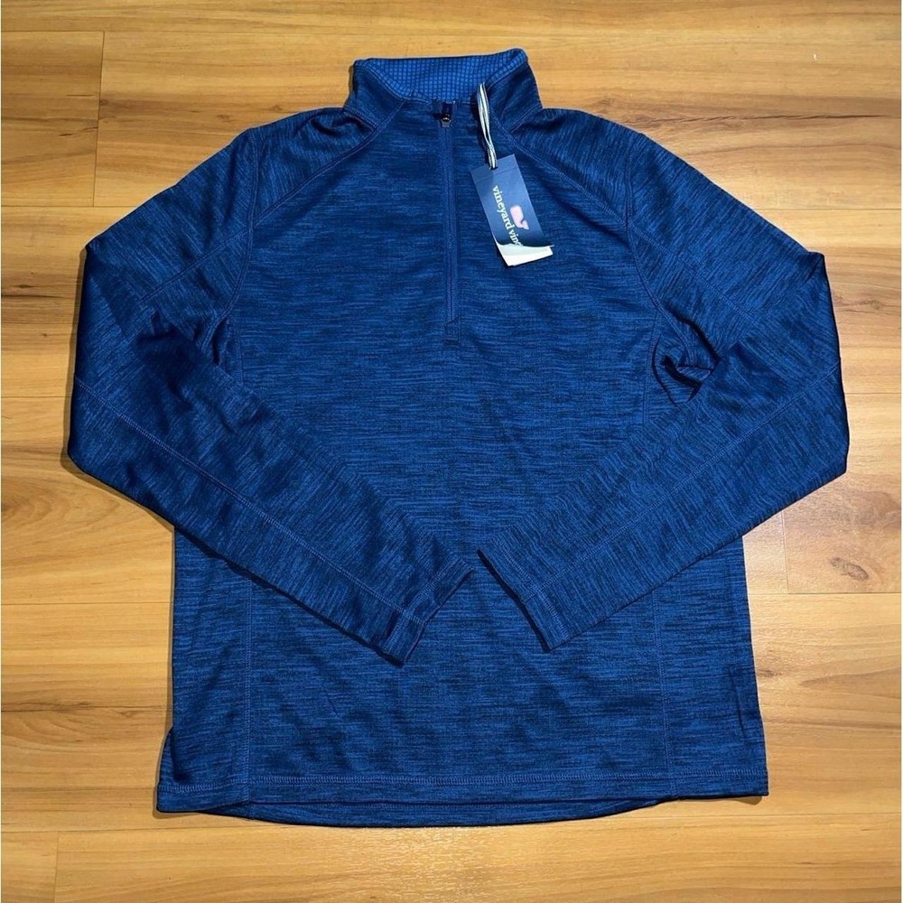 Boys NWT Vineyard Vines 1/4 Zip Performance Long Sleeve Pullover Shirt Jacket
